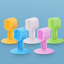 5PCS Silicone Door Handle Protector Cover, Noise Reduction Wall Cushion Stopper, Multicolor Pads