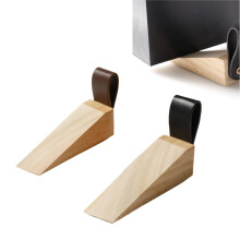 2 packs of wooden wedge door stopper
