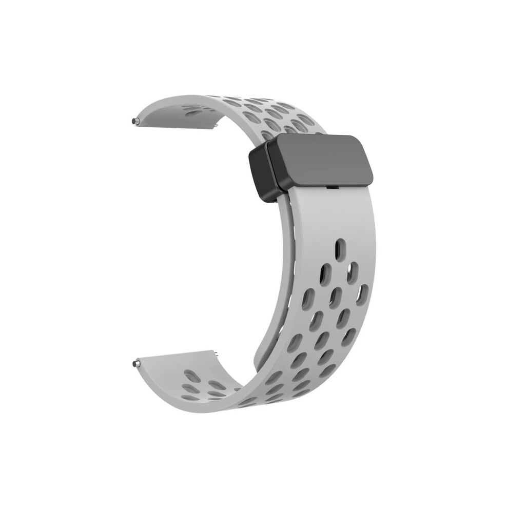 Magnetic Silicone Strap For Huawei Watch Gt5 Gt4 Gt3 20Mm Light Breathable Sports Band Grey 9771547031154