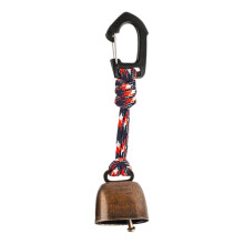 Bear Bell for Hiking and Camping, Loud Wildlife Alert, Durable Metal Keychain Clip for Trail Safety