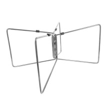 Foldable Stainless Steel Camping Cooler Stand Rack for Outdoor BBQ, Storage Boxes and Travel Gear