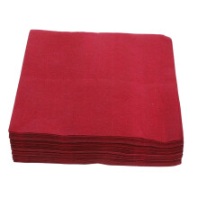 Dark Red Cocktail Napkins 50 Pack Thick Absorbent Natural Wood Pulp Disposable Beverage Napkins for Wedding Party Bar Restaurant