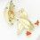 Broche en alliage en forme de canard délicat, pour usage-Or 7
