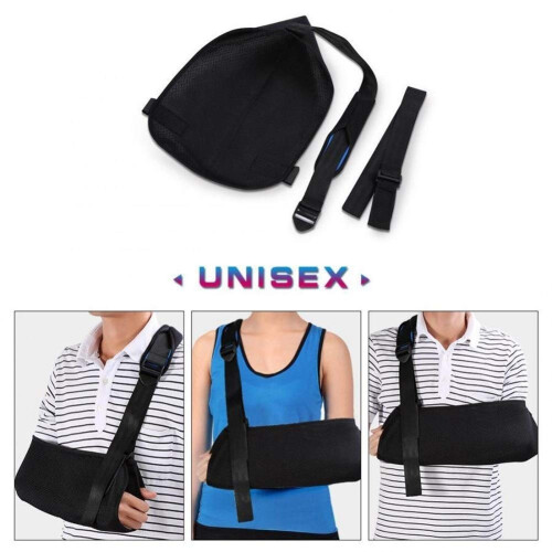 Adjustable Breathable Arm Sling with Padded Shoulder Strap for Ergonomic Support and Comfortable Fit 1