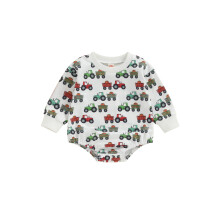 (0-3 Months, White) Mono de bebé para otoño.