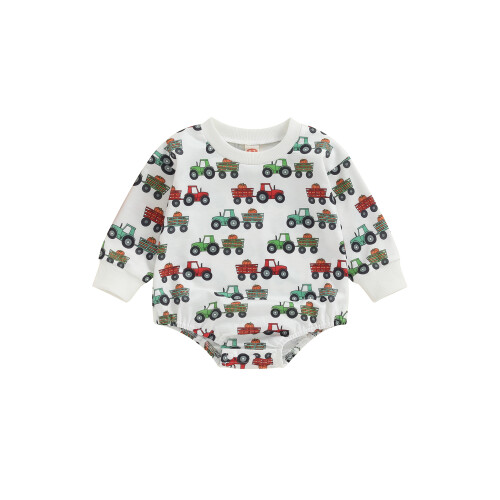 (6-12 Months, White) Mono de bebé para otoño.