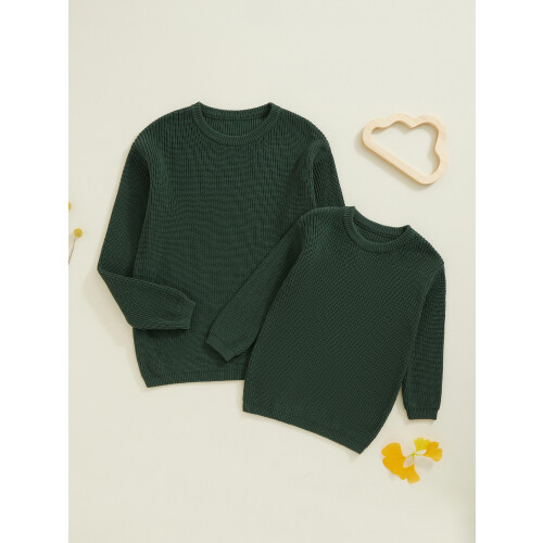 (L, Dark Green Mom) Suéteres mãe e e inverno. 2