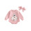 (12-18 Months, Pink) Σετ ρούχων για και κορδέλα. 1