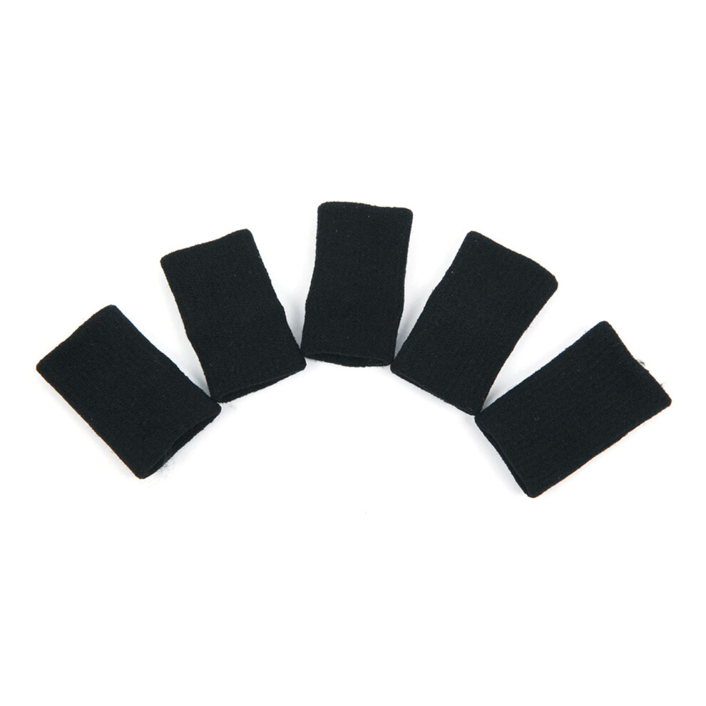 40PCS Black Finger Sleeves and Thumb Brace Support, Elastic Compression Fit for Sports and Gaming