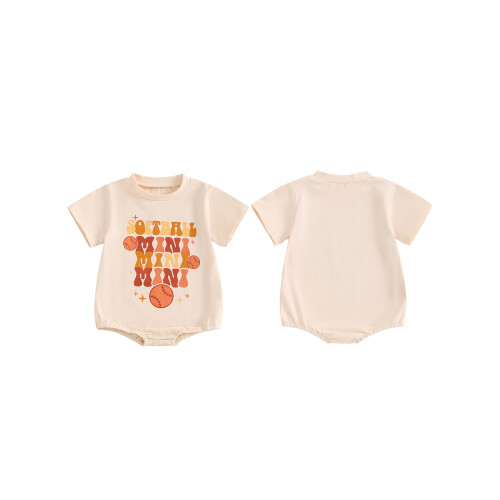 (9-12 Months, Khaki) Βρεφικό Ολόσωμο Φόρεμα Κοντομάνικο, Καλοκαιρινό 1