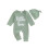 (6-12 Months, Green) Ensemble combinaison bébé tenue automne. 1