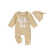 (12-18 Months, Khaki) Ensemble combinaison bébé tenue automne.