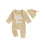 (12-18 Months, Khaki) Ensemble combinaison bébé tenue automne. 1