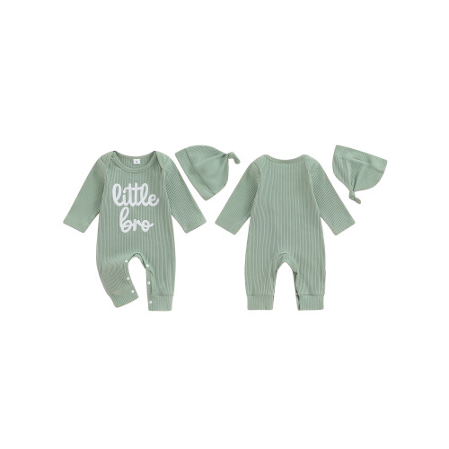 (0-3 Months, Green) Ensemble combinaison bébé tenue automne. 1
