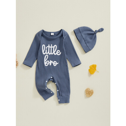 (0-3 Months, Navy) Ensemble combinaison bébé tenue automne. 2