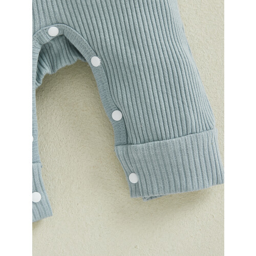 (3-6 Months, Blue) Ensemble combinaison bébé tenue automne. 2