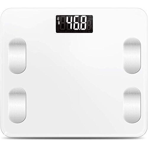 Digital Bathroom Scale with Precise 0.1kg Measurement, Large LCD Display, Tempered Glass Platform 1