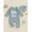 (6-12 Months, Blue) Σετ ολόσωμης φόρμας και γράμματα 7