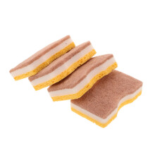 4pcs Heavy Duty Kitchen Cleaning Sponge, NonScratch Dishwashing Sponge, OilResistant Cellulose Material for Pots and Pans