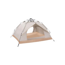 Pop Up Camping Tent with Dual Door Ventilation, Automatic Setup, Lightweight Fiberglass Frame