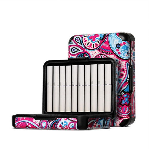 Leather Cigarette Case for Men, Durable PU Leather, CrushResistant, Holds 20, Compact Pink Design