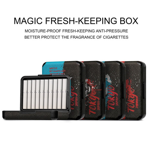 Leather Cigarette Case for Men, Durable PU Leather, CrushResistant, Holds 20, Compact Pink Design 1