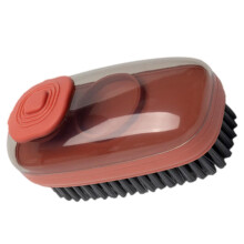 Hydraulic Kitchen Scrub Brush with ThreeDimensional Bristles, Durable Plastic Dishwashing Brush for Pots and Pans