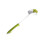 Long Handle Dish Brush with Scraper Tip, Durable Kitchen Scrub Brush for Pots and Pans Green 1