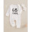 (Newborn, White) Φθινοπωρινό ολόσωμο φόρεμα για μωρά 5