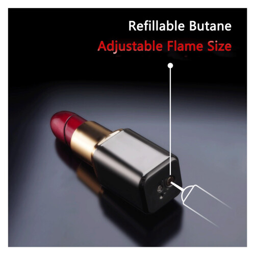 Windproof Refillable Butane Lighter with Adjustable Soft Flame, Retro Design for Outdoor Camping (Style D) 2