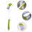 Long Handle Dish Brush with Scraper Tip, Durable Kitchen Scrub Brush for Pots and Pans Green 5