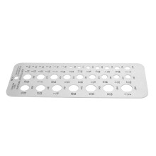 Stainless Drill Gauge 29Holes 0.062-0.250in Silver