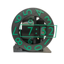 1 Horloge Triaxiale Imprimée en 3D avec Affichage Numérique Rotatif, Horloge de Bureau Numérique pour Salon, Décoration Intérieure