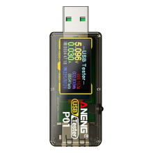ANENG USB-Spannings- en Stroommeter Type C Multifunctionele Snellaadtester voor Het Testen van de Laadcapaciteit van Mobiele Telefoons