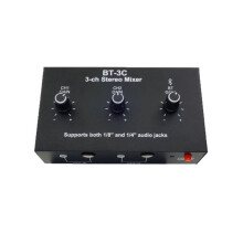 3-Kanal-Stereo-Mixer mit Lautstärkeregelung,  5.4, Audio-Instrumenten-Mikrofon-Mixer-Expander, -Mischpult