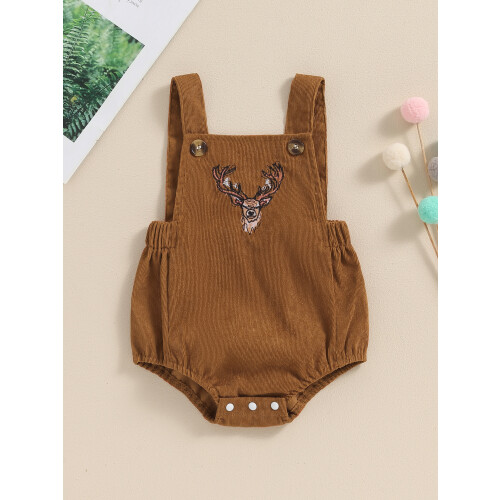 (9-12 Months, Khaki) Salopette d'été bébé, et filles 2
