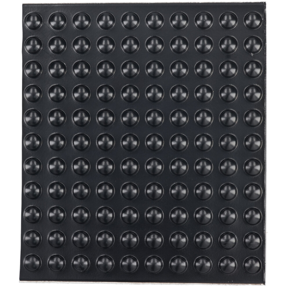 R-Tech 310021 Pu Round Protective Feet Ã11.1 X 5.0 - Black - Sheet 110 5053556003570