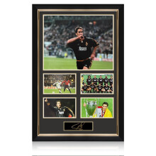 Raul Signed Plaque Photo Presentation: UCL Winner. Deluxe Frame