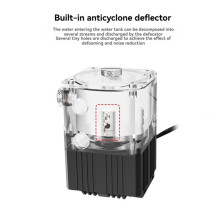 Computer Water Cooler CPU Water Cooling Pump+Reservoir with Brass Defoamer Magnetic Levitation Pump Core B