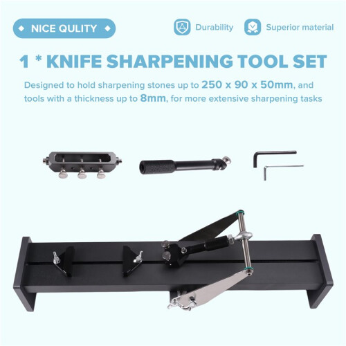 Knife Sharpening Frame for Scissors Planer Chisel Professional Fixed Angle Sharpener Whetstone Grinder Tools 420mm 1