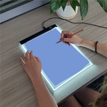 Máquina de Desenho LED A4 com 3 Níveis de Intensidade, Brinquedo Educativo para Pintura e Animação, Bloco de Notas com Luz Ajustável