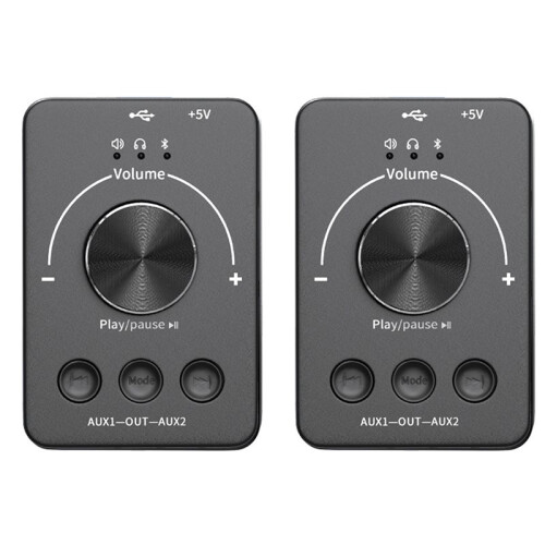 USB Volume Control Knob Computer Speaker Controller with One-Click Mute 3 Volume Control Modes /Pause and Track Skip