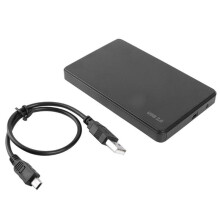 USB 2.0 Kunststoff-Festplattengehäuse (HD) mit Hoher Geschwindigkeit für Windows, 2,5 Zoll  SSD HDD, Mobiles Gehäuse