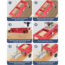 Door Lock and Door Installation Kit, for Hinge Mortising From 2.5" to 5" and Types of Square, 1/4", 5/8" Radius