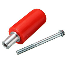 1 Par de Protectores de Chasis para Motocicleta, Prácticos Protectores Antichoque para Chasis de Motocicleta (Rojo, 5 X 10 cm)