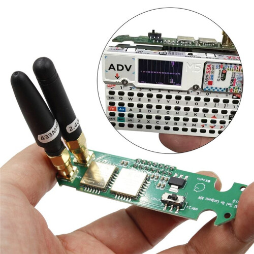 Advanced M5Stack Cardputer RF Module 2-in-1 Sub GHz Transmission & Reception with ADV CC1101 NRF24 Support