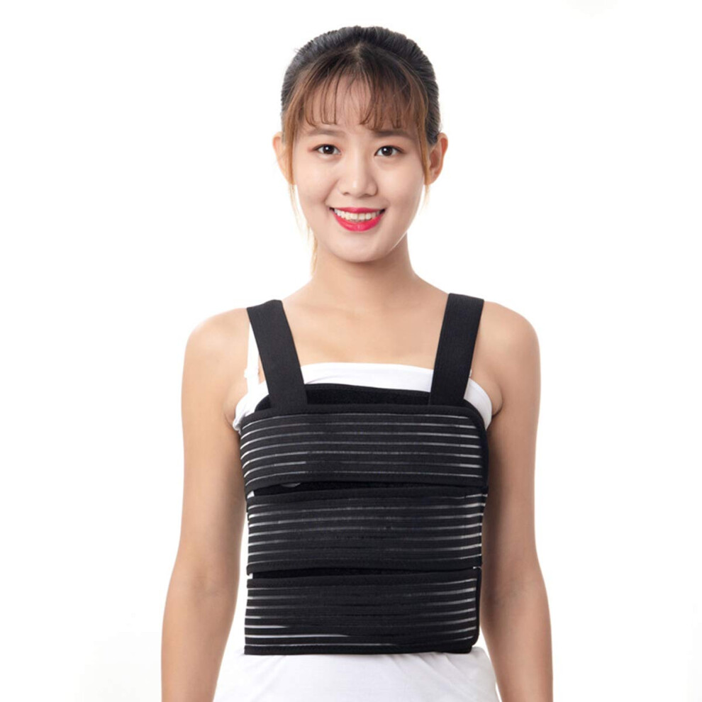 Adjustable Rib Brace Chest Binder For Fractured Ribs, Widened Support And Breathable Stretch Fabric 9073542954064