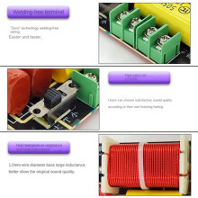 5 Stück WEAH-250 250W 2-Wege-Frequenzteiler Hochtöner Tiefpassfilter DIY-Lautsprecherfilterschaltung Heimkino