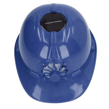 Dark Blue Hard Hat Solar Fan Safety