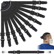 Adjustable Mask Extender 10 Pack, Anti Slip Ear Saver for Face Mask, Ear Pressure Relief for Adults and Kids